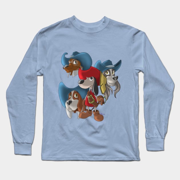 Musketeers Long Sleeve T-Shirt by RawPencils